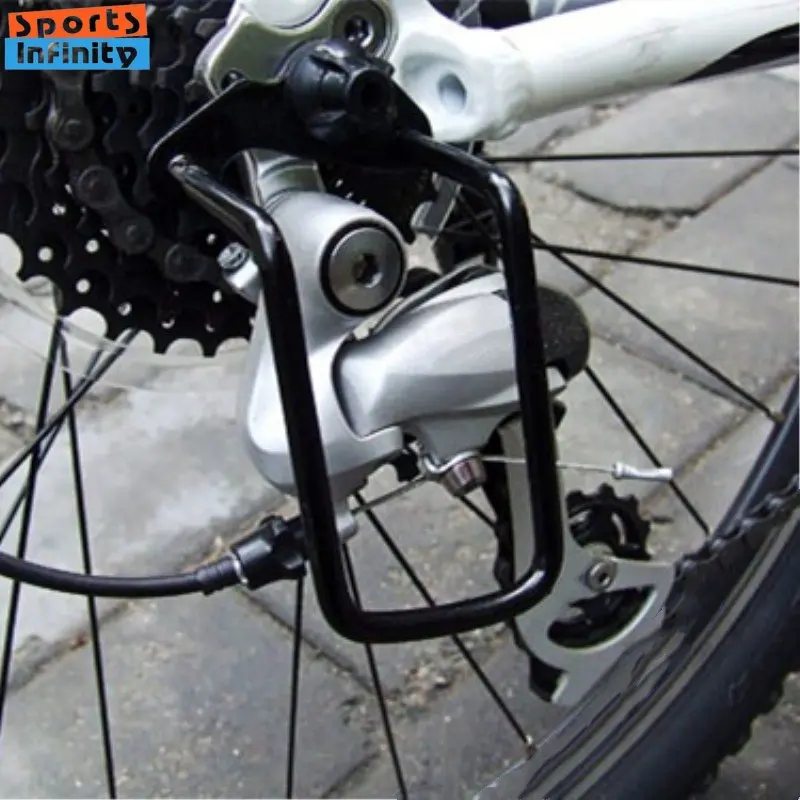 Cycling Protective Gear - จักรยานเสือภูเขาถนนจักรยาน D erailleur ด้านหลังป้องกันเกียร์พับจักรยานยามคุ้มครองสีดำกีฬากลางแจ้งขี่จักรยานอุปกรณ์