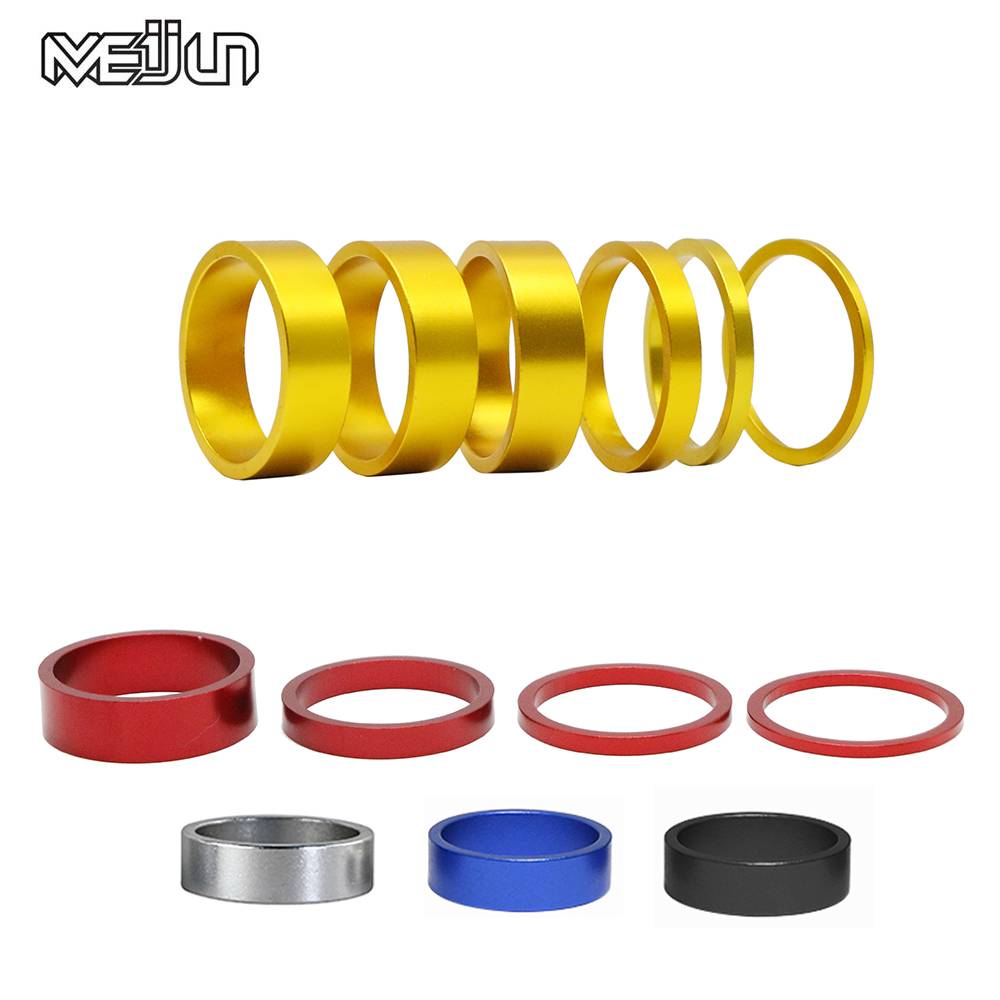 Bike Stem Riser - ชุด 6 ชิ้น/ชุด แหวนรองขาจับแฮนด์จักรยานเสือภูเขา/จักรยานถนน ขนาด 10