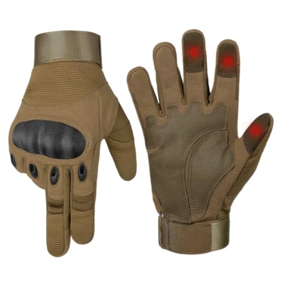 Cycling Gloves - ถุงมืออเนกประสงค์สำหรับผู้ชาย ถุงมือขี่มอเตอร์ไซค์พร้อมแผ่นรองฝ่ามือแบบสัมผัสหน้าจอ ระบายอากาศได้ดี น้ำหนักเบา สำหรับขี่จักรยานและเล่นกีฬา