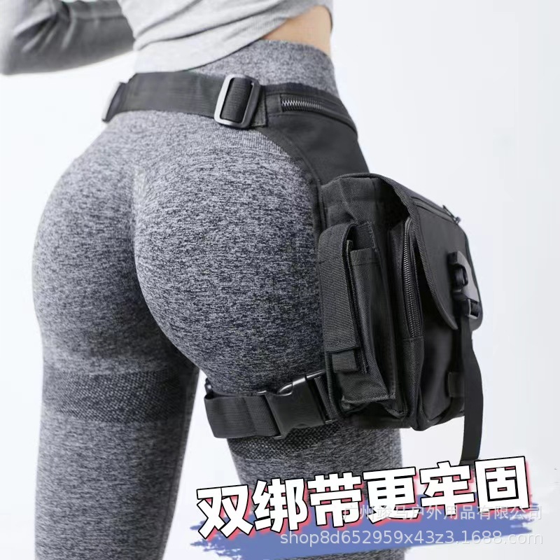 Cycling Gear Bag - กระเป๋าคาดขาอเนกประสงค์สำหรับกิจกรรมกลางแจ้ง ปั่นจักรยาน ตกปลา กระเป๋าคาดเอวหลายช่องสำหรับอุปกรณ์ความปลอดภัย กู้ภัย และการผจญภัย
