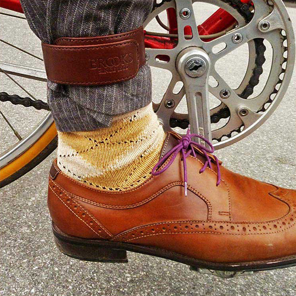 Cycling Gear For Commuting - สายรัดข้อเท้าสำหรับกางเกงปั่นจักรยาน Brooks Commuter สำหรับจักรยานเสือหมอบและเสือภูเขา พร้อมแถบสะท้อนแสง อุปกรณ์ปั่นจักรยานกลางแจ้ง