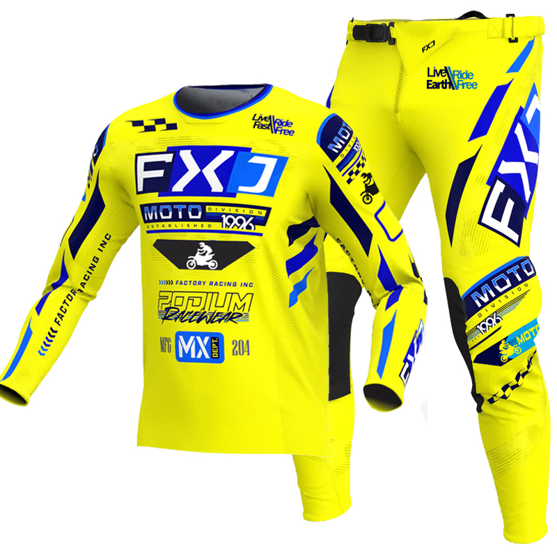 Cycling Gear Pants - ใหม่ FXJ สีเหลือง ENDURO ชุดเกียร์วิบาก MX