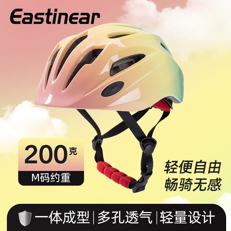 Cycling Gear Essentials - หมวกกันน็อคจักรยานสำหรับเด็ก รุ่นใหม่ สีไล่เฉด สำหรับฤดูร้อน ได้รับการรับรองมาตรฐาน CPSC