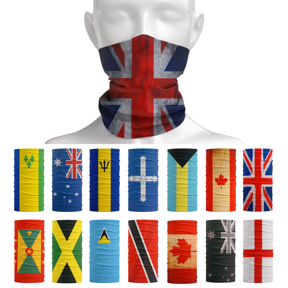 Cycling Gear Uk - ผ้าโพกหัวอเนกประสงค์ลายธงของประเทศอังกฤษ/อังกฤษ/แคนาดา/ออสเตรเลีย