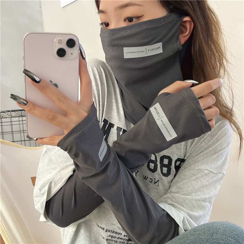 Cycling Gloves - 2 ชิ้นชุด Sun UV Protection แขนแขน