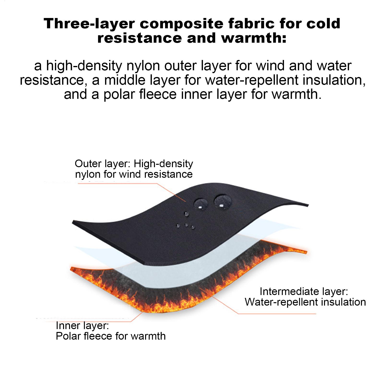 ถุงมือกันลมแบบสัมผัสหน้าจอได้  - Cycling Gear Weather บทวิจารณ์และราคา