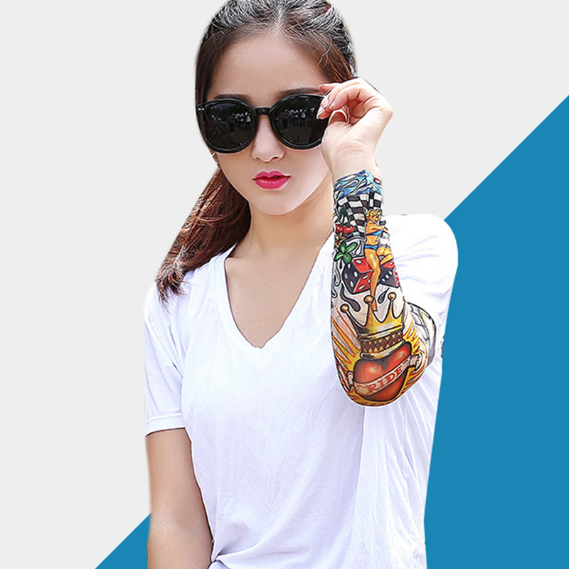 1 Pc ฤดูร้อน Tattoo Sleeve UV  - Cycling Gloves บทวิจารณ์และราคา