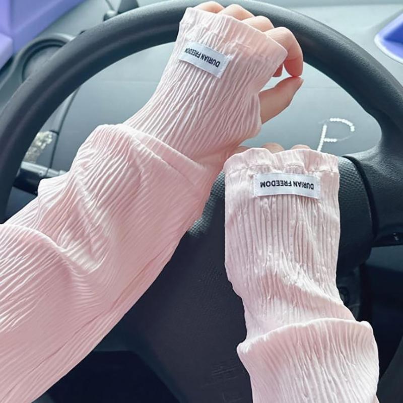 ปลอกแขนกันแดดแฟชั่น ผ้าไหมน้ำแ - Cycling Gloves บทวิจารณ์และราคา