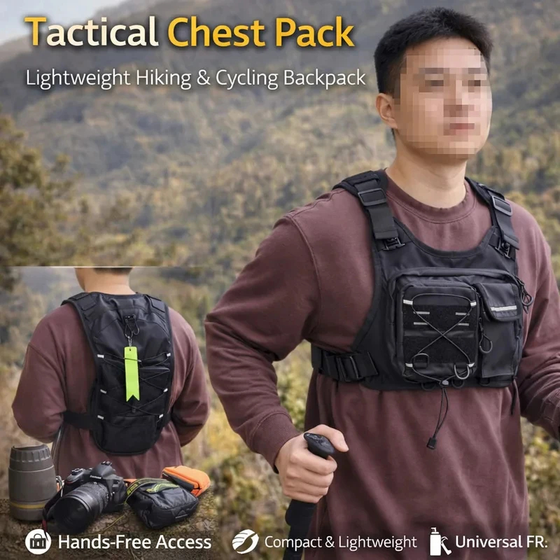 ​ กระเป๋าคาดอกแบบยุทธวิธีคุณภา - Cycling Gear Bag บทวิจารณ์และราคา