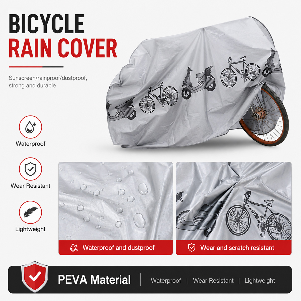 PINMOAP ผ้าคลุมจักรยานกันฝนอเน - Cycling Gear Bag บทวิจารณ์และราคา