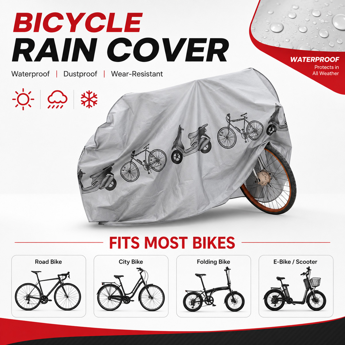 PINMOAP ผ้าคลุมจักรยานกันฝนอเน - Cycling Gear Bag บทวิจารณ์และราคา