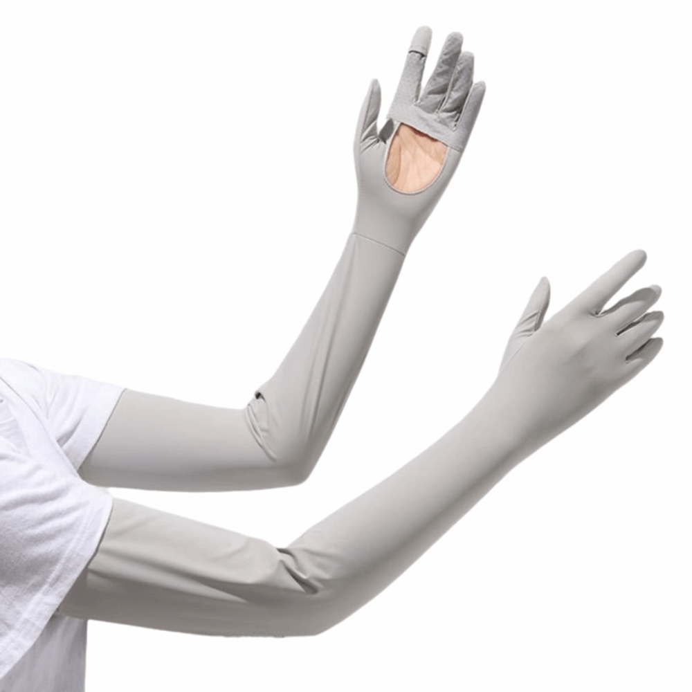 ถุงมือผู้หญิง สีพื้น แขนยาว กั - Cycling Gloves บทวิจารณ์และราคา