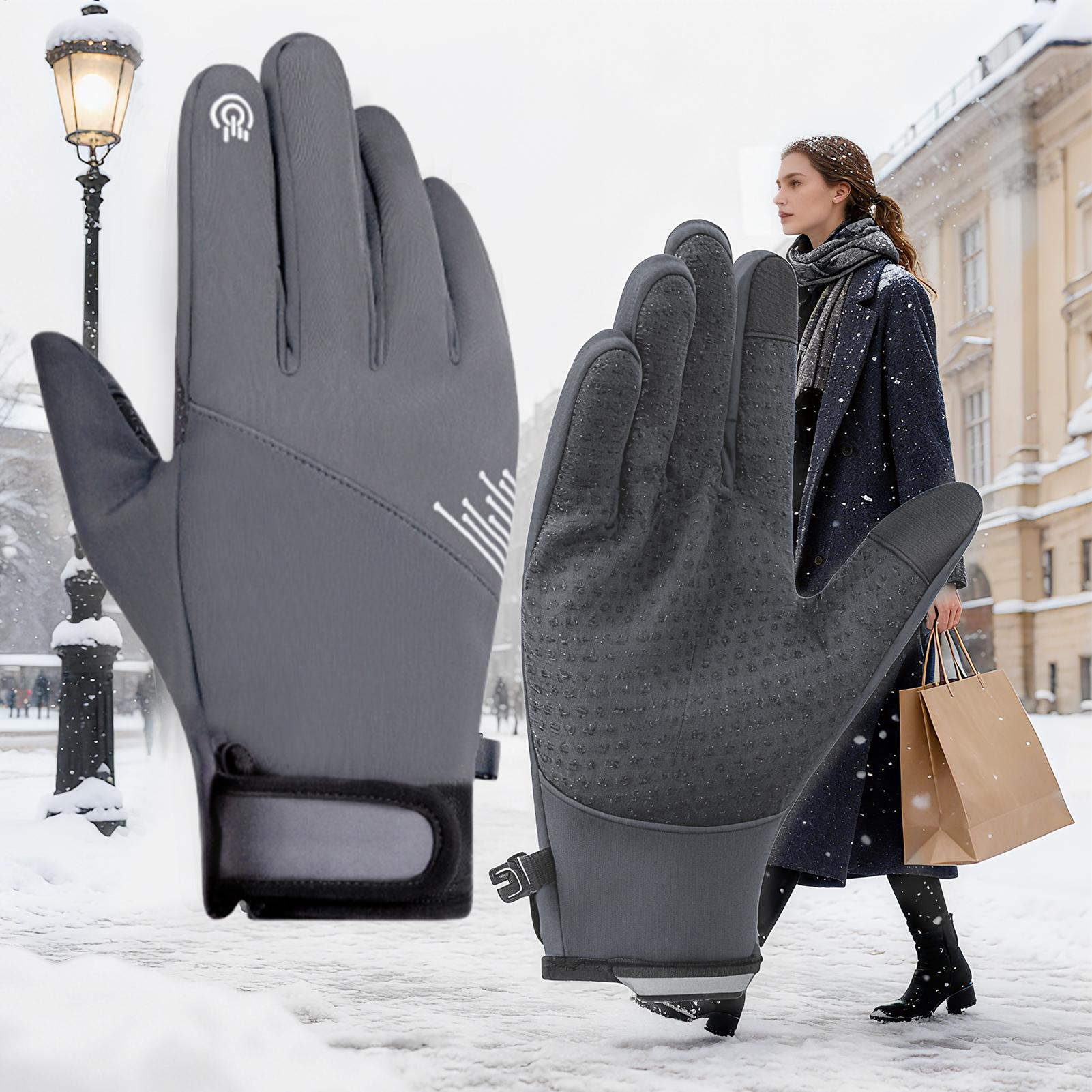 ถุงมือฤดูหนาวผู้หญิงกันลมหน้าจ - Cycling Gear Weather บทวิจารณ์และราคา