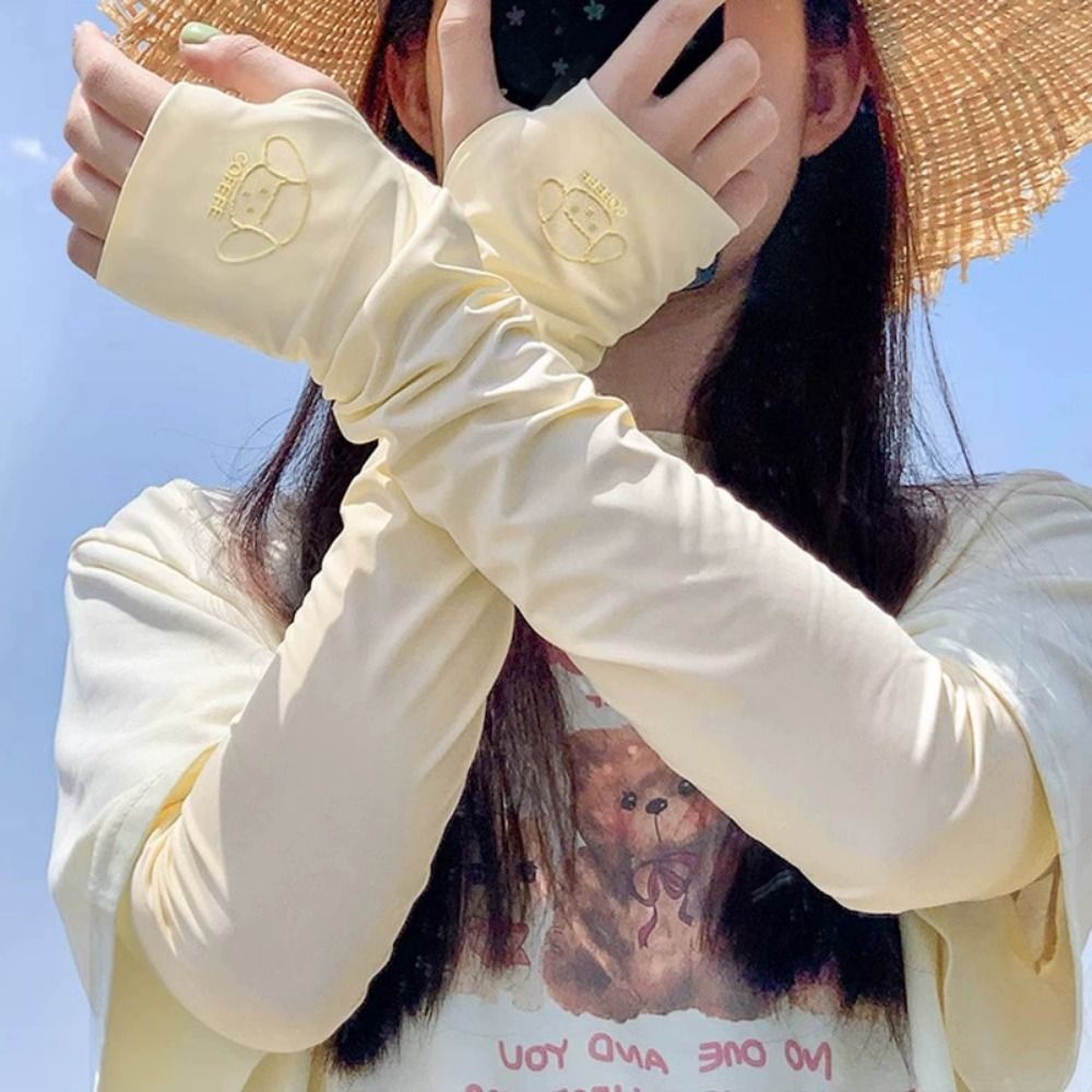 ปลอกแขนกันแดดลายการ์ตูนน่ารัก  - Cycling Gloves บทวิจารณ์และราคา