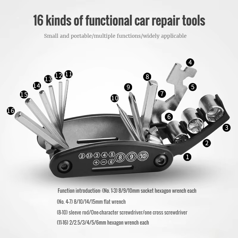 ชุดเครื่องมือซ่อมจักรยานแบบพกพ - Bicycle Repair Kit บทวิจารณ์และราคา