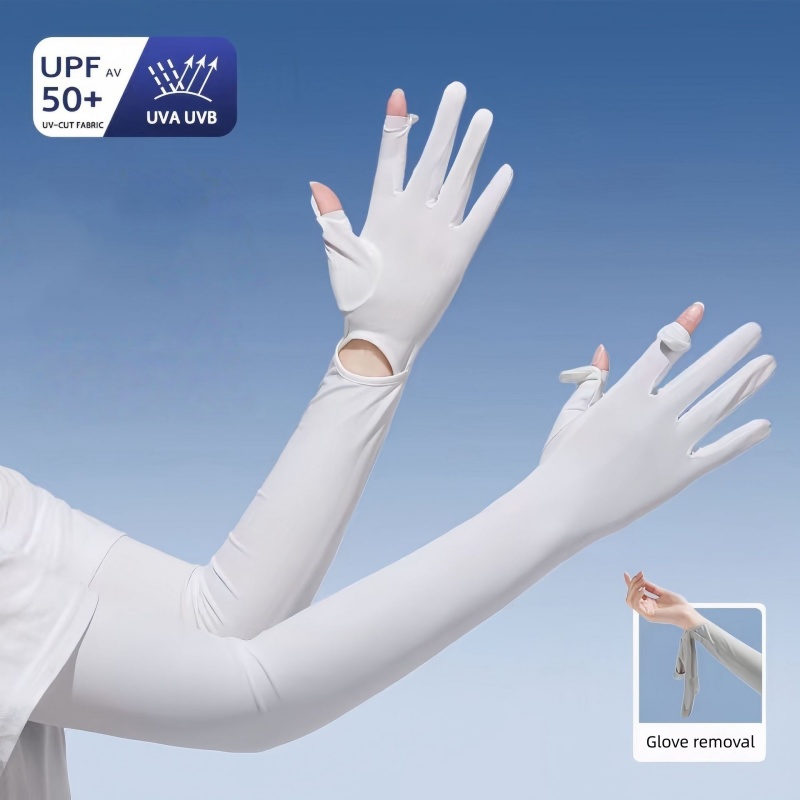 ปลอกแขนกันแดด UPF50+ ไอซ์ซิลค์ - Cycling Gloves บทวิจารณ์และราคา